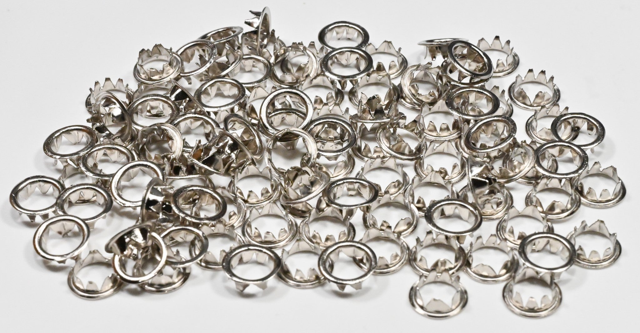 100x Clock Grommets Dial Key Hole Silver Finish Collets 10mm Old Antique Clocks